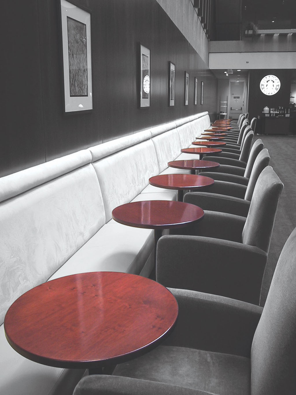 Mahogany Stain Table Top: Westin Peachtree Plaza Hotel