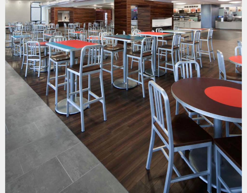 Graphic design tops add a distinctive pattern