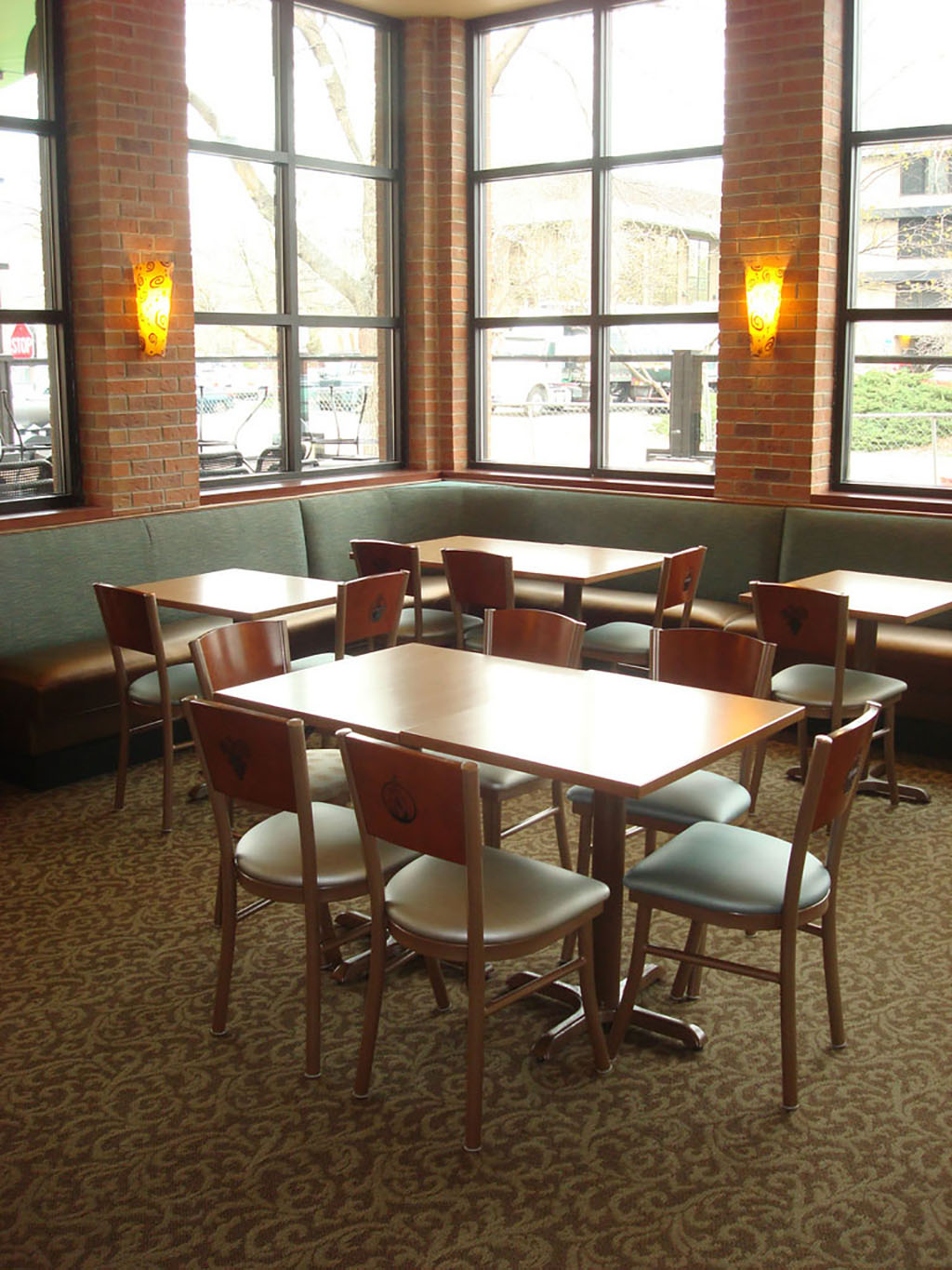 Natural Stain Table Top: Alfalfa Cafe