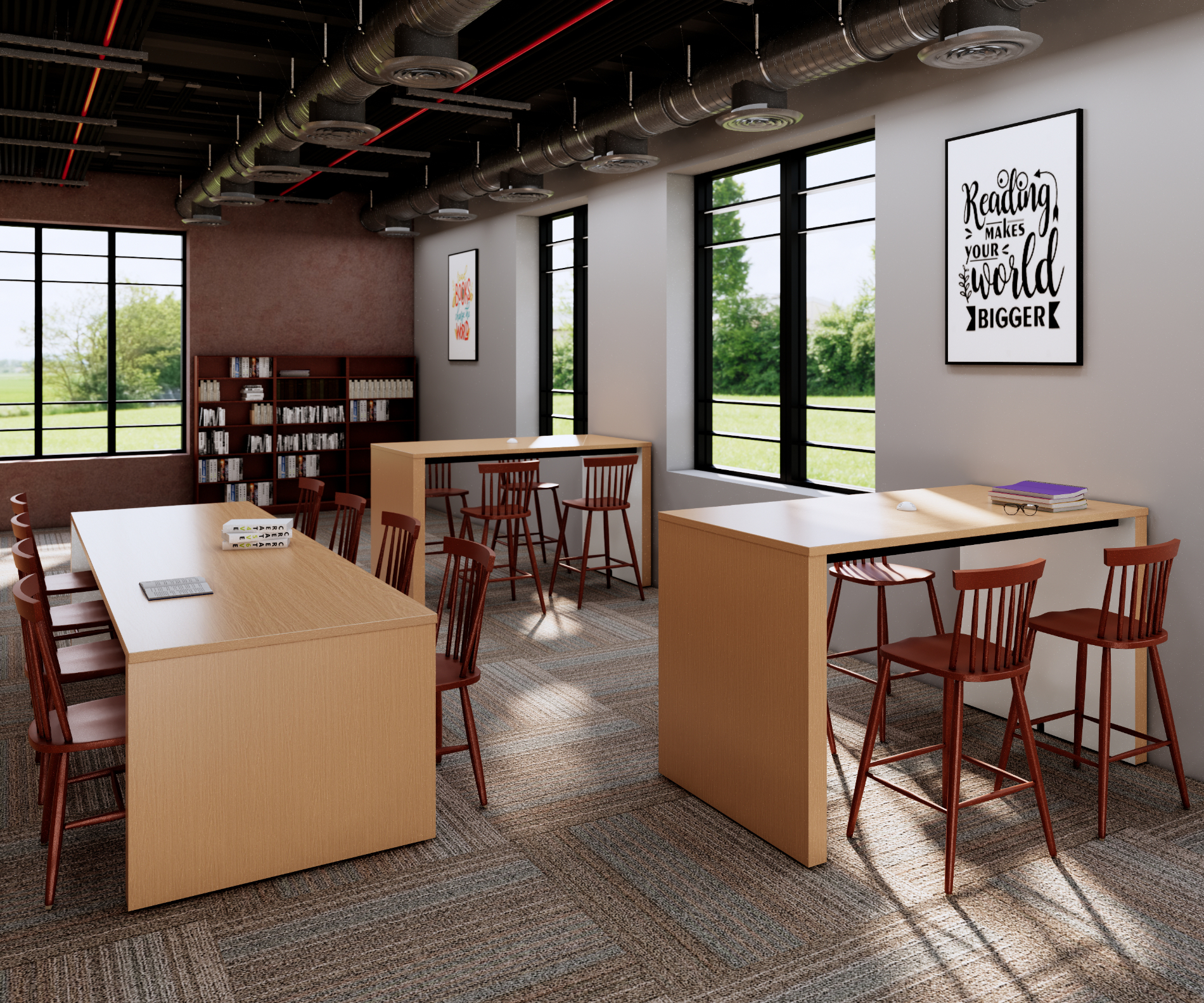 White Globe on Confab Table