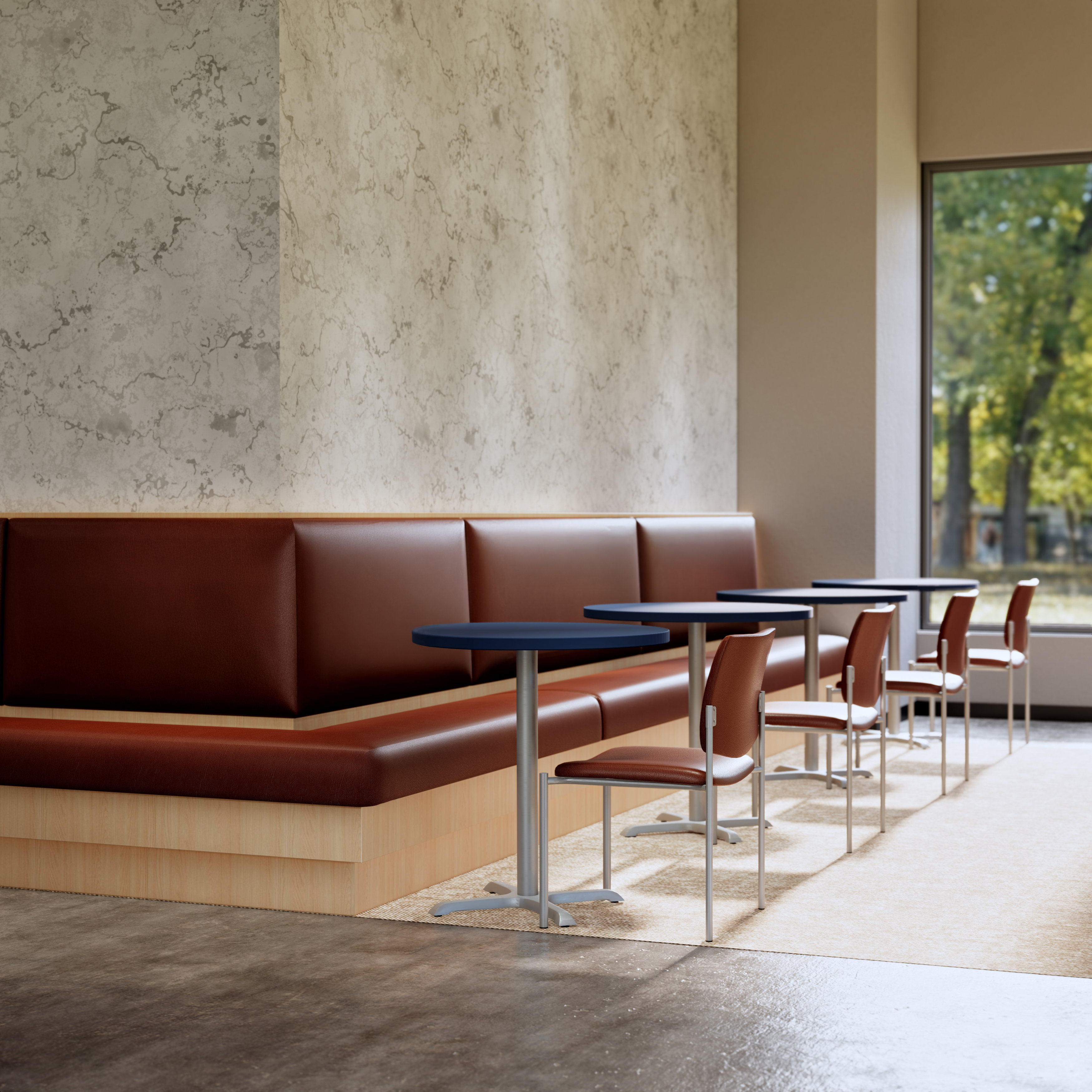 Jupiter Wall Bench - Corner Wrap