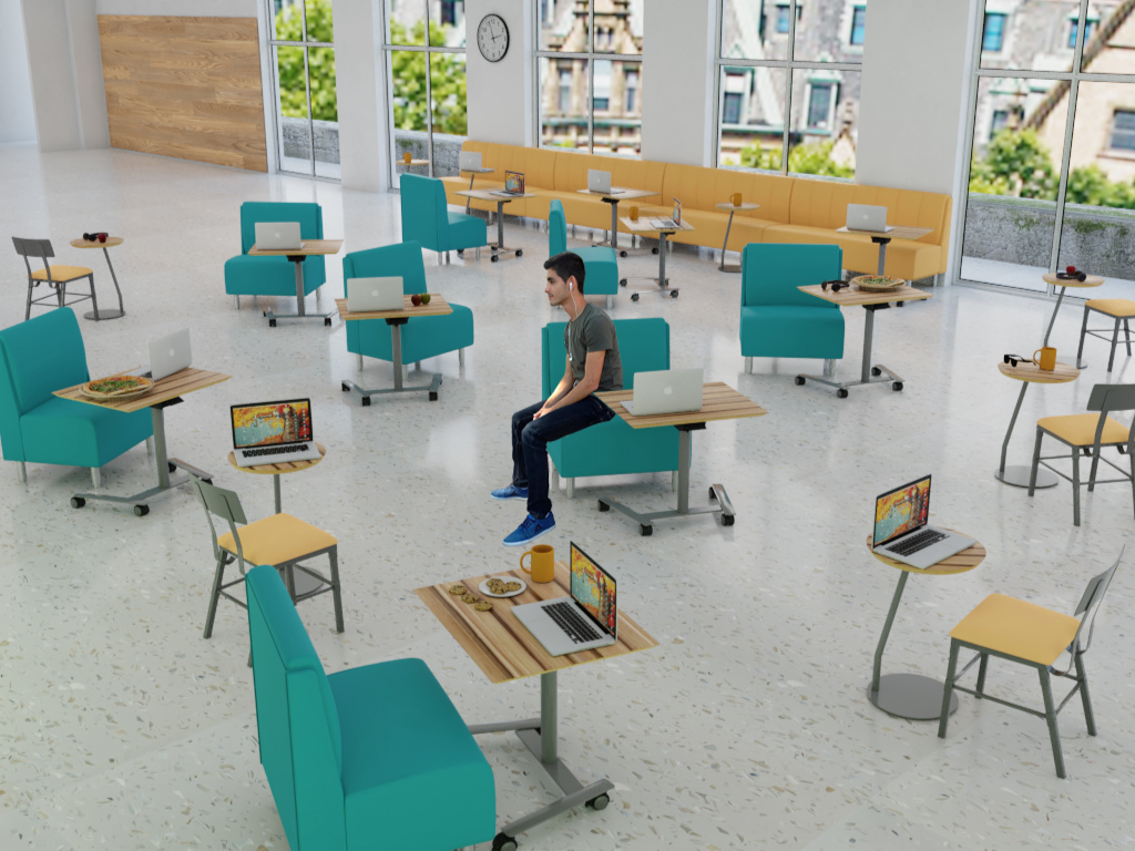 Repurpose student union spaces to enable distancing