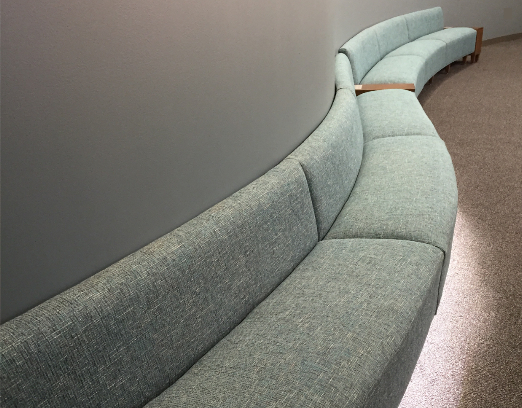 Serpentine curves along a wall