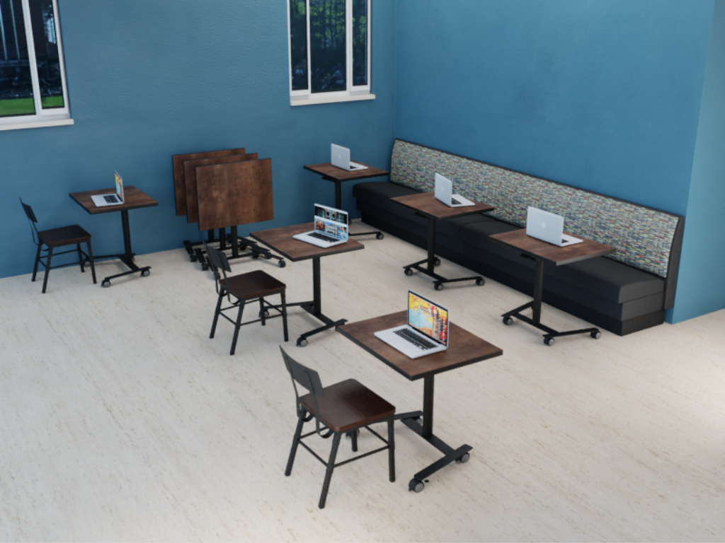 Repurpose breakroom spaces to enable distancing