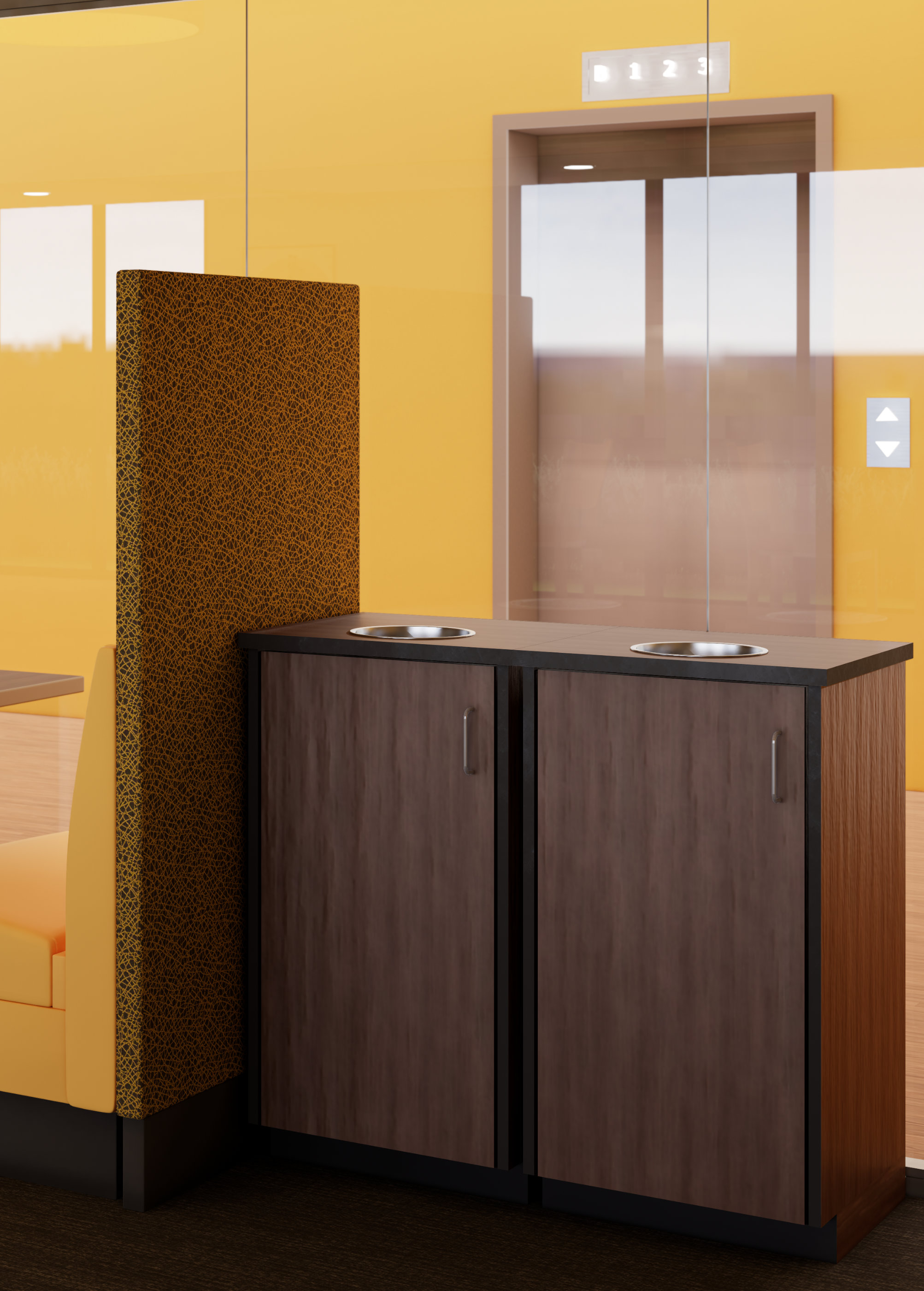 Shown without tray shelf