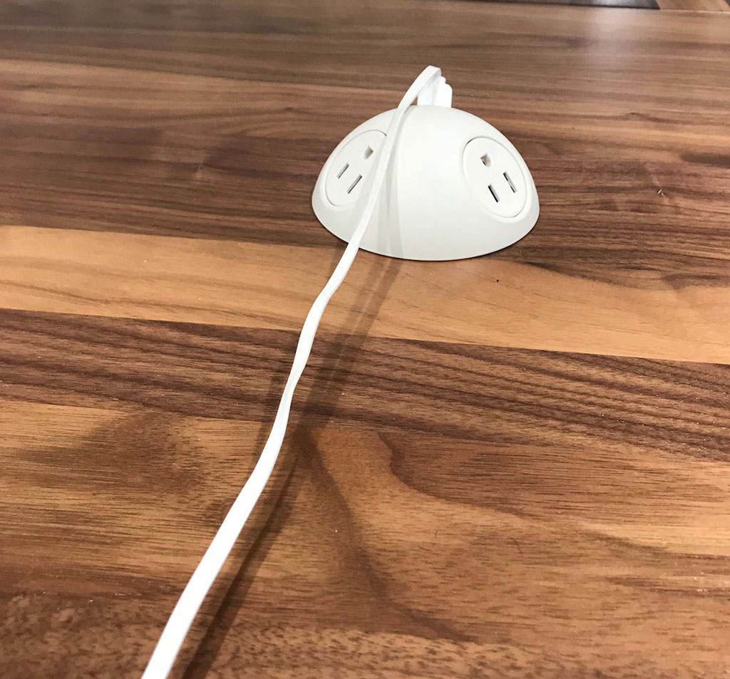 White Globe in Walnut TruePlank