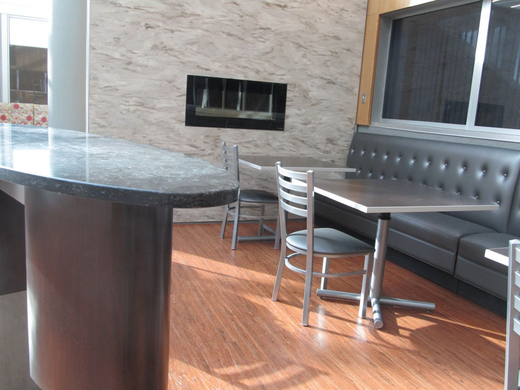 Silvertone with Adjustable Height Mechanism: Washington DC VA Hospital Atrium