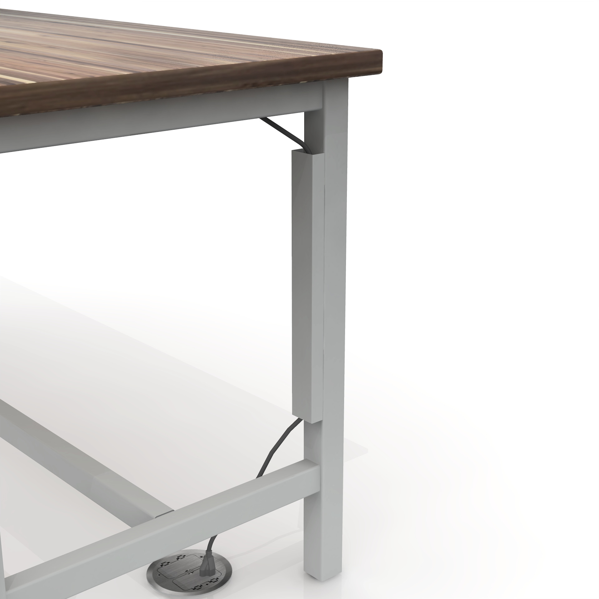 Magnetic Wire Management Channel on Evoke Base