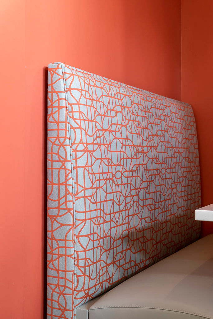 Mercury Booth upholstery detail