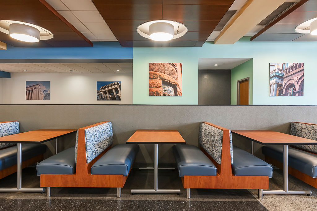 Jupiter Booth Seating, RightEdge Tops, Horizon Bases