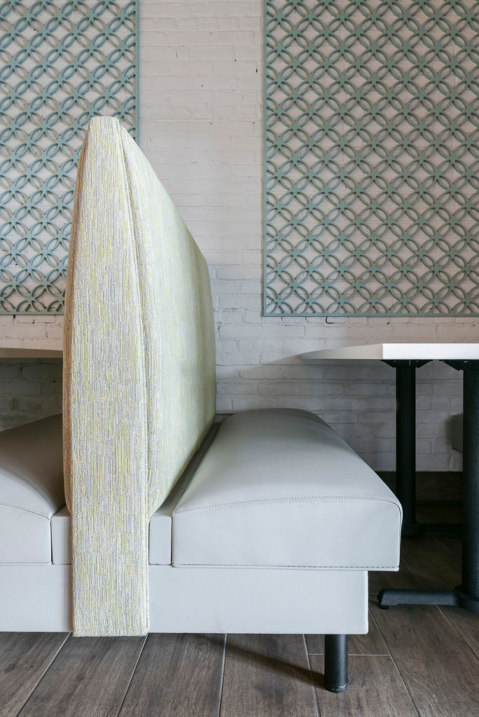 Mercury Booth upholstery detail