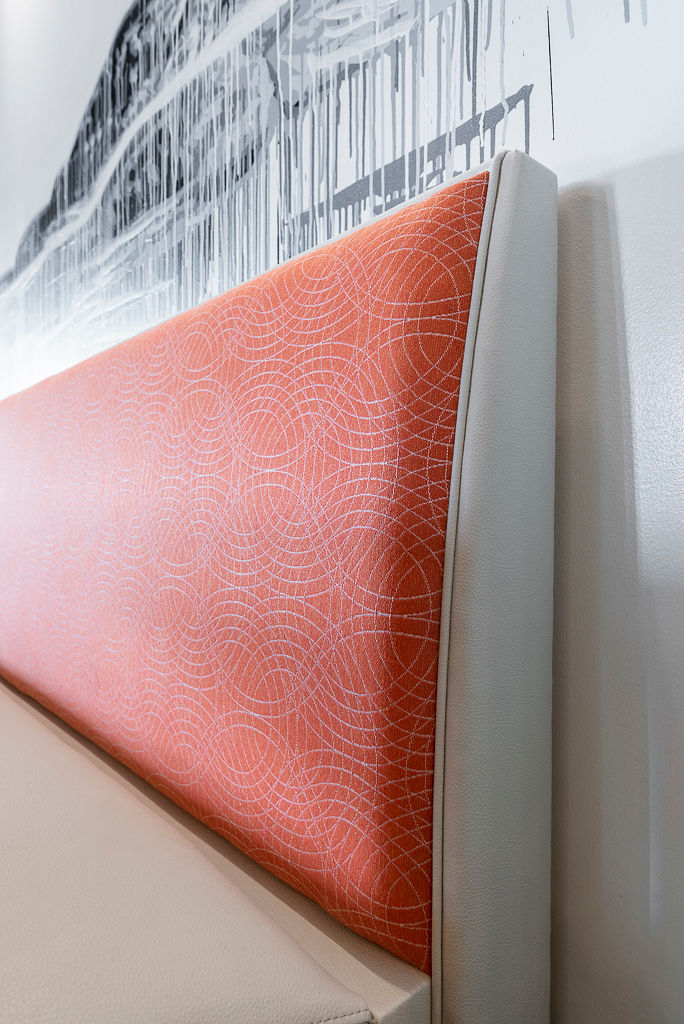 Mercury Booth upholstery detail